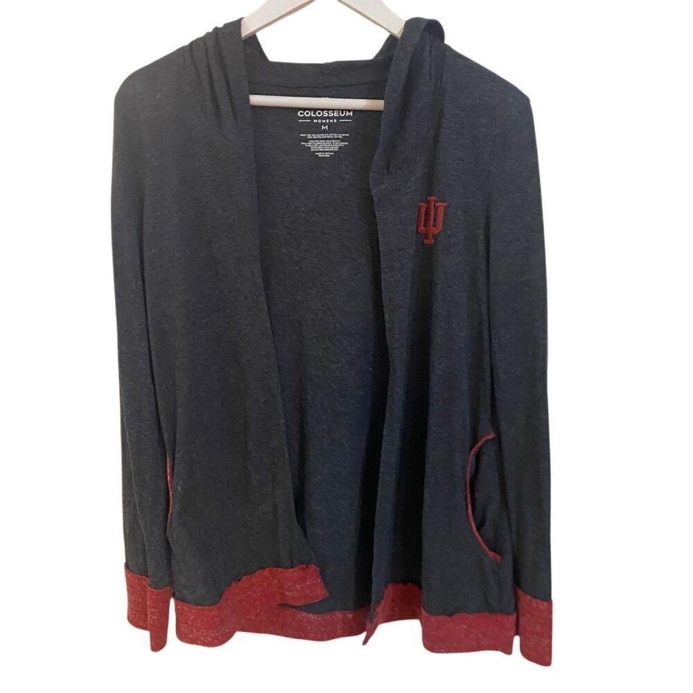 Colosseum women’s medium Indiana university open cardigan with pockets